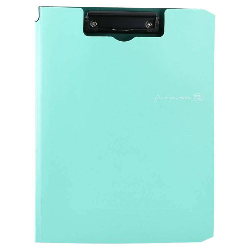 Picture of CLIPBOARD A4 DOUBLE DARK GREEN W/LIGHT GREEN COVER